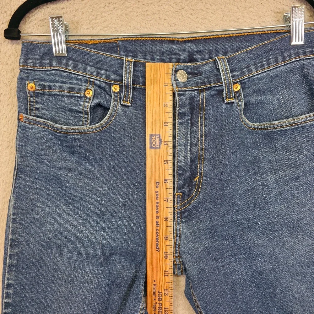 Levis 502 Jeans 32x30 Blue Taper Fit Medium‎ Wash Stretch Denim Classic 32x27